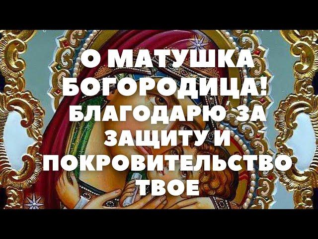 МОЛИТВА БОГОРОДИЦЕ БЛАГОДАРСТВЕННАЯ  текст в описании