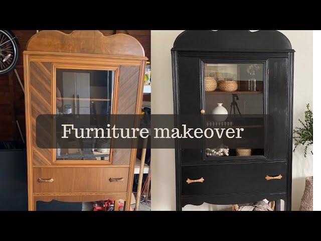 FURNITURE MAKEOVER || FLIPPING A GARAGE SALE FIND | FURNITURE PAINTING