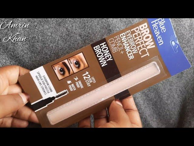 Blue Heaven  |Brow Perfect Eyebrow Enhancer Pencil Comb |Honey Brown | #amrinkhan