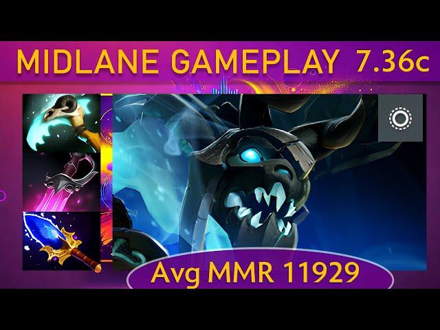  New Patch 7.36c Visage |KDA - 30 KP - 86%| Mid Gameplay - Dota 2 Top MMR