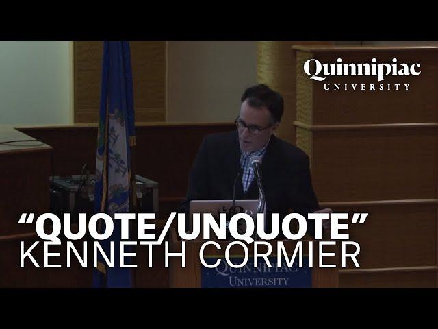 60 Second Lecture Series- "Quote/Unquote" - Kenneth Cormier