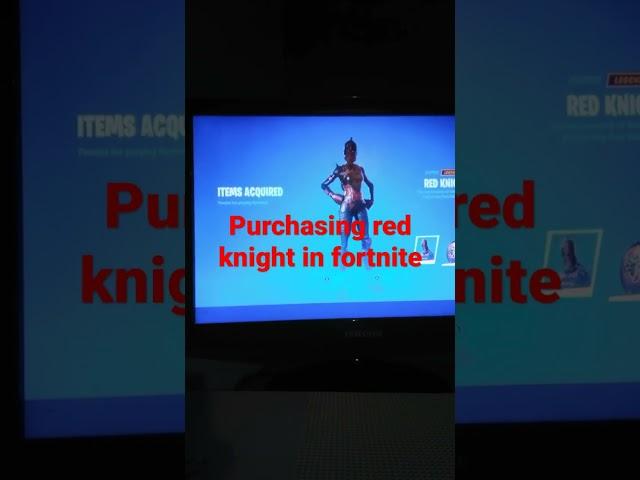 Purchasing red knight in fortnite