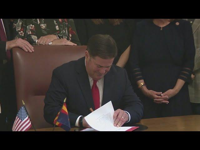 Arizona Governor Doug Ducey signs water infrastructure bill