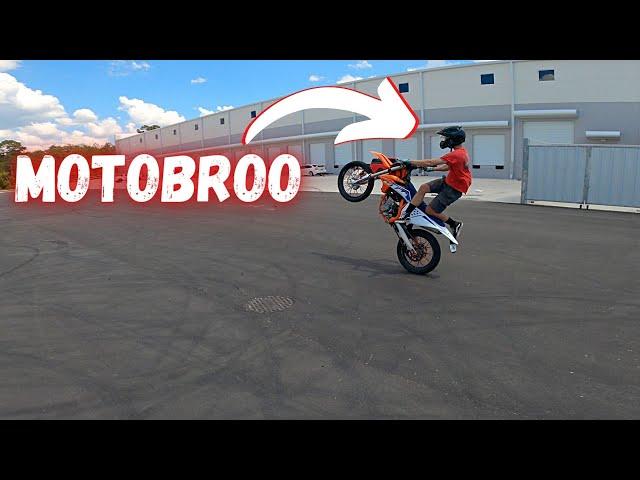 MOTOBROO WHEELIES MY KTM 450 | Mr2Moto