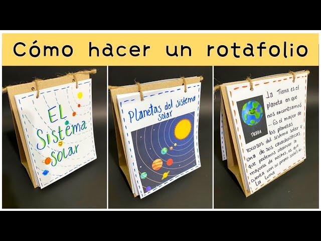 Cómo hacer un ROTAFOLIO ESCOLAR