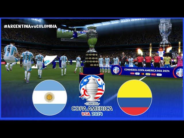 Argentina vs Colombia ● Final Copa América 2024 ● Gameplay Pes 2021