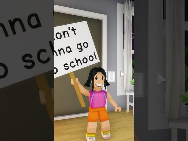 Mama Mama I Dont Wanna Go To School (DORA Roblox meme | TikTok Trend) #shorts