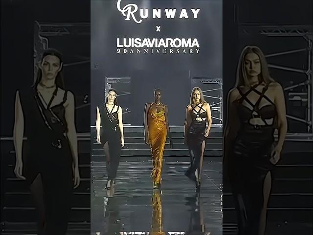 Gigi Hadid, Anok Yai, and Vittoria Ceretti for the cr runway x luisaviaroma  #supermodel #runway