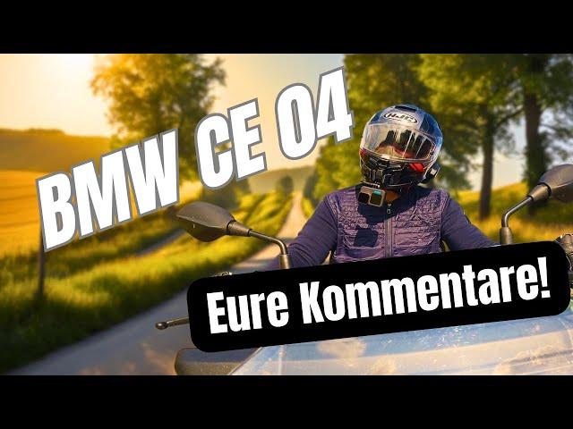 Eure Fragen zum BMW CE 04 - Reifendruck, Sitzbank, Lenkradschloß etc.