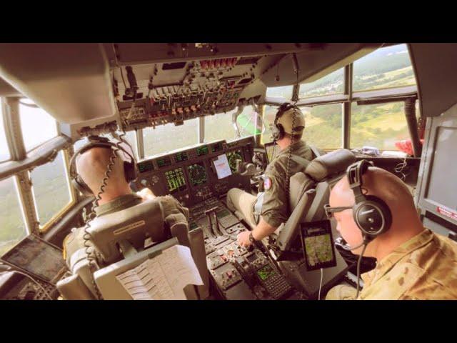 COCKPIT VIEW: Kentucky C-130J Super Hercules LOW LEVEL over Germany