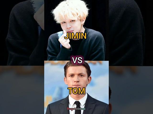 Jimin v/s Tom Holland#bts #btsarmy#btsshorts#jimin #tomholland#ot7#fvpシ#shorts #mochi#viral