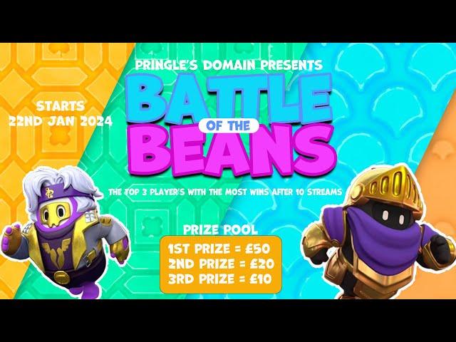  BATTLE OF THE BEANS |  CUSTOM GAMES Fall Guys | Stream 9/10