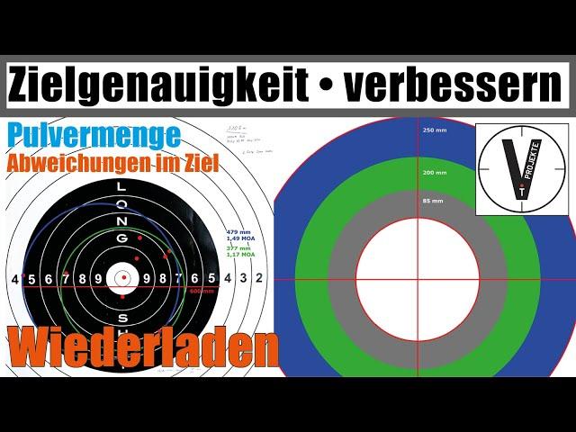 Zielgenauigkeit verbessern • Auswirkungen der Pulvermenge und weiterer Faktoren auf das Trefferbild