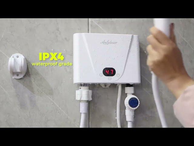 Compact Mini Instant Electric Water Heater: Easy Installation and IPX4 Waterproof Rating!