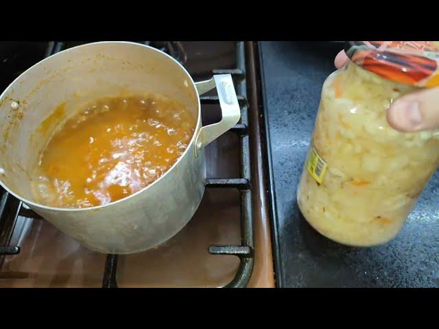 Постный суп придуманный Алë Гаража с капустой солёной щи | фасолевый | картошкой и рисом