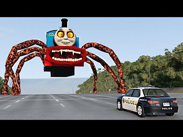 Cars Destruction Test with THOMAS BUS EATER – BeamNG.Drive