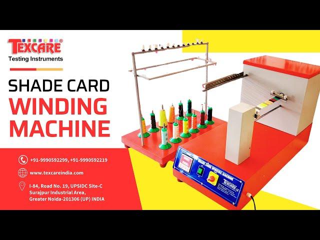 Shade card winding machine supplier in India | Texcare Instruments | Testing Instruments | Equipment