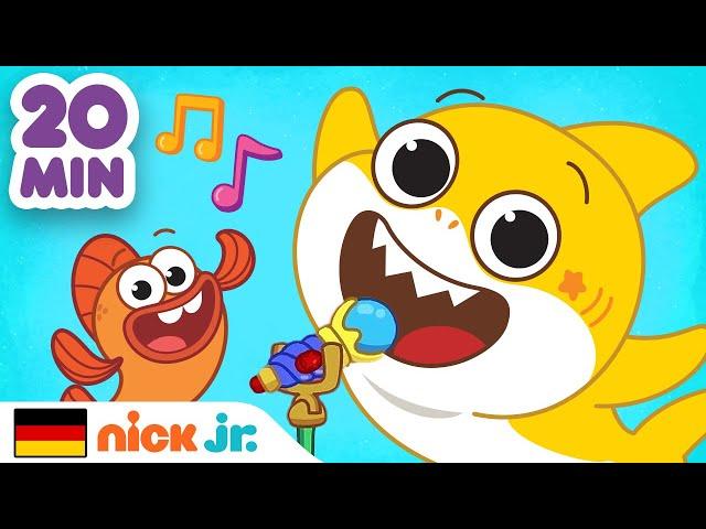 Baby Sharks große Show | 20 MINUTEN der absolut besten Baby-Shark-Lieder | Nick Jr. Deutschland