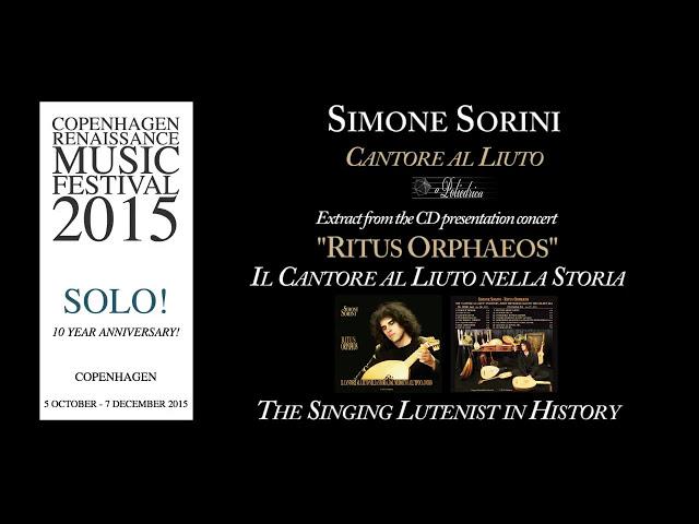 Musica Rinascimentale - Renaissance Music: Simone Sorini Cantore al Liuto sings "Catalina"