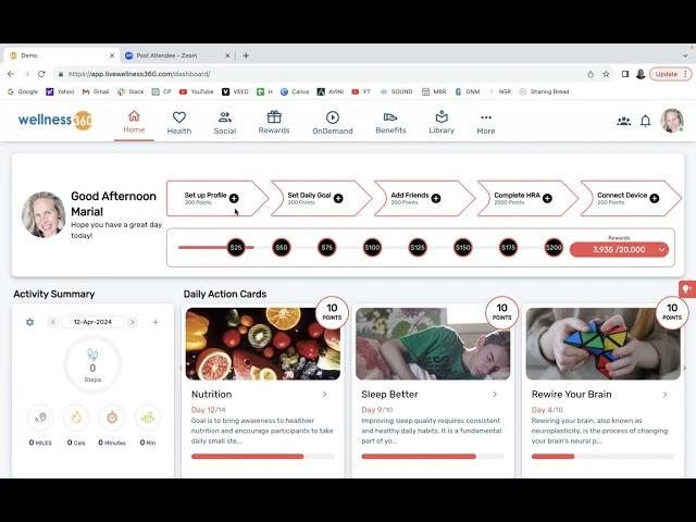 Wellness360 Product Demo | Corporate Wellness Software