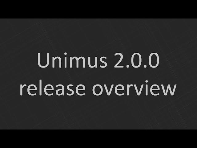 Unimus 2.0.0 release overview