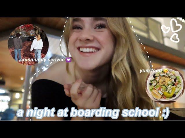 A night at boarding school! (shopping, yum food, & a movie night) | Ella Katherine