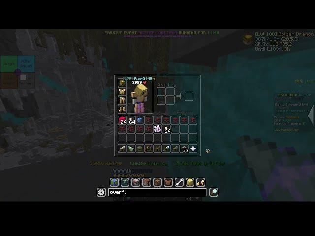 crafting overflux power orb (hypixel sb)