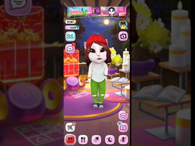 Angela funny reaction  My Talking Angela 1 funny video #mytalkingangela