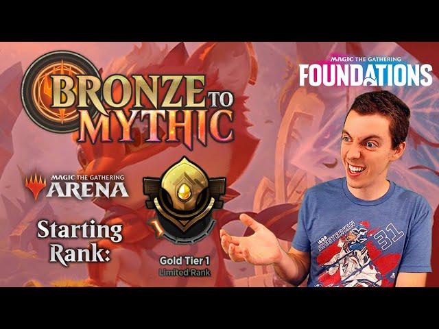  Bronze To Mythic: Episode 6 - Starting Rank: Gold 1 - MTG Arena:  Foundations 