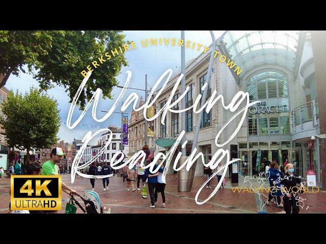 Walking Tour of Reading, England UHD 4K | Oracle Shopping Centre | September 2022