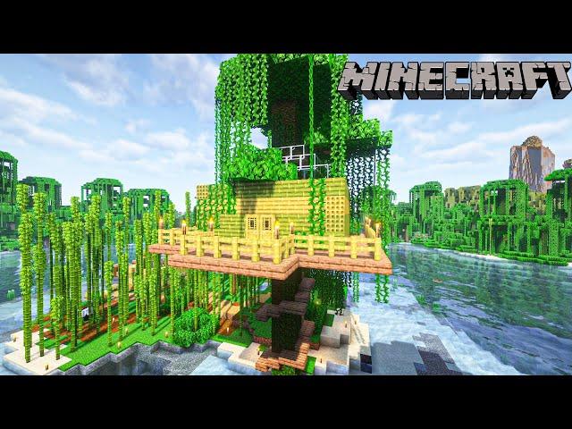 Minecraft House | Building Tree house from Bamboo