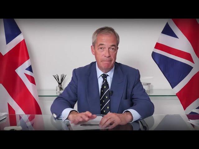 Nigel Farage Speaks Out On English Riots 