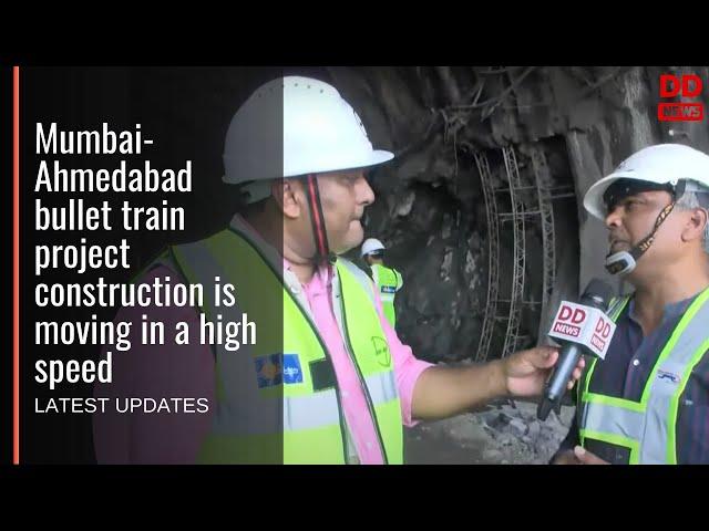 Mumbai-Ahmedabad bullet train project construction is moving in a high speed