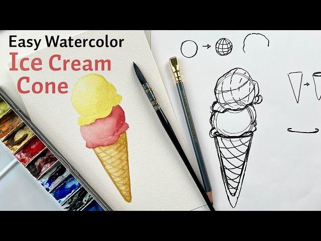 Easy Summer Watercolor Painting