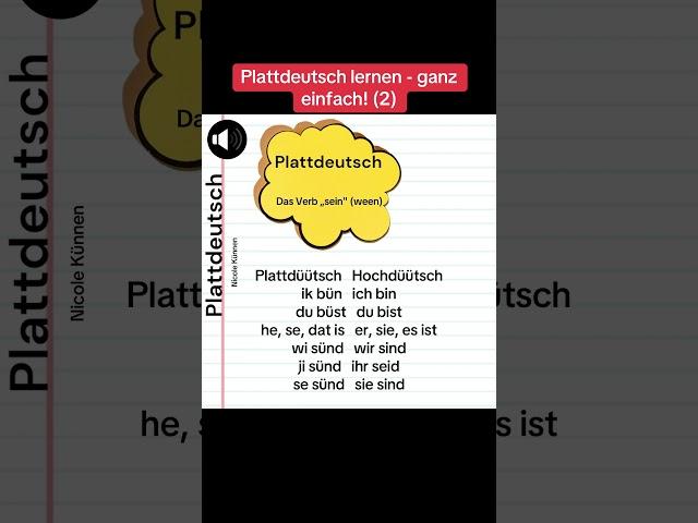 Plattdeutsch lernen - ganz einfach! (2)