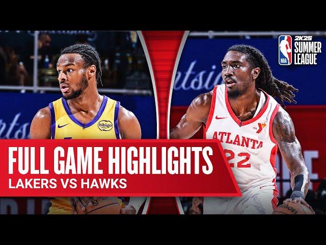 LAKERS vs HAWKS | NBA SUMMER LEAGUE | FULL GAME HIGHLIGHTS