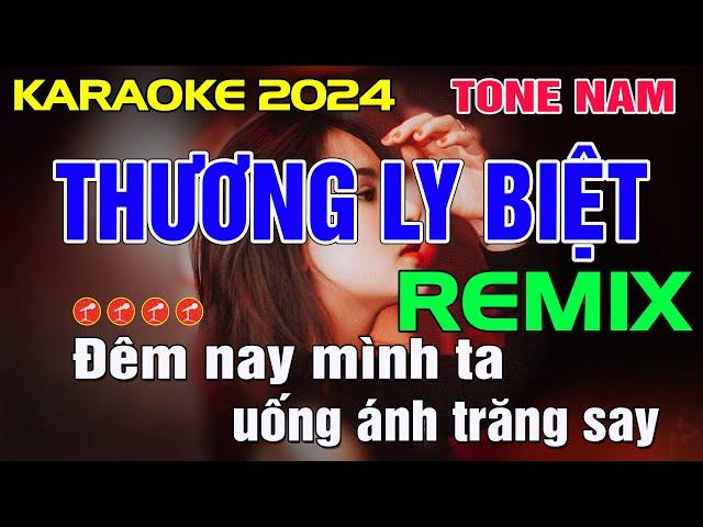 Thương Ly Biệt Karaoke Tone Nam - Beat Chuẩn REMIX || Minh Điệp Organ