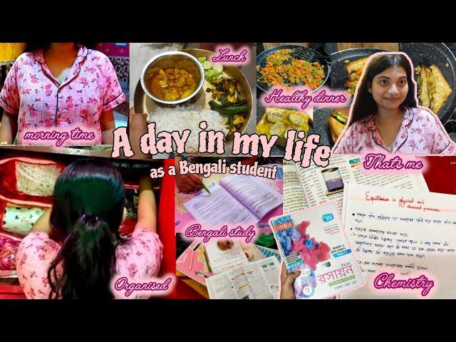 Bengali vlog ( study + daily ) //A day in my life as a Bengali student // Back into routine 🩷🫧