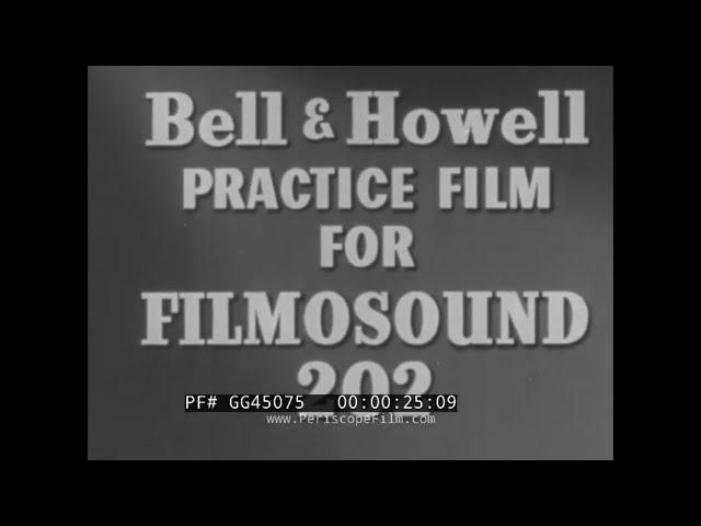 BELL & HOWELL FILMOSOUND 202 PROMO FILM  16mm MOVIE PROJECTOR w/ MAGNETIC SOUNDTRACK  GG45075