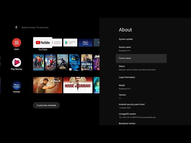 How to Install Konstakang's New Android TV 11 Lineage OS 18.1 with GAPPS on Raspberry Pi 4