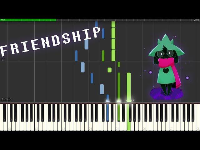 Delta Rune OST - Friendship [Piano Synthesia + Sheets]