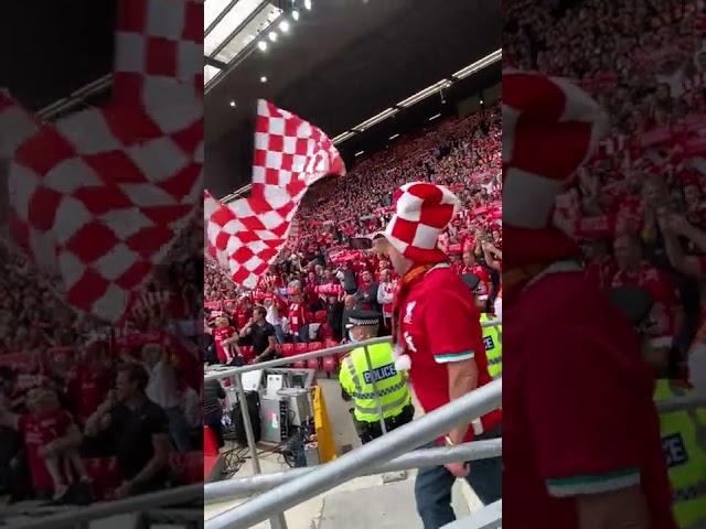 The Kop Singing “You’ll Never Walk Alone” before the Palace game 18th September 2021