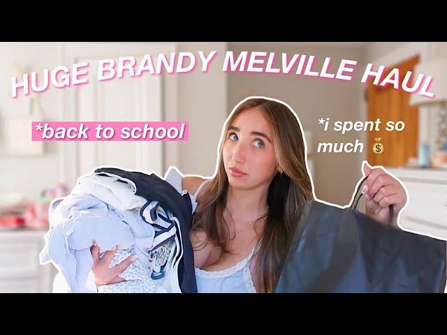 HUGE BRANDY MELVILLE TRY ON HAUL*back to school haul