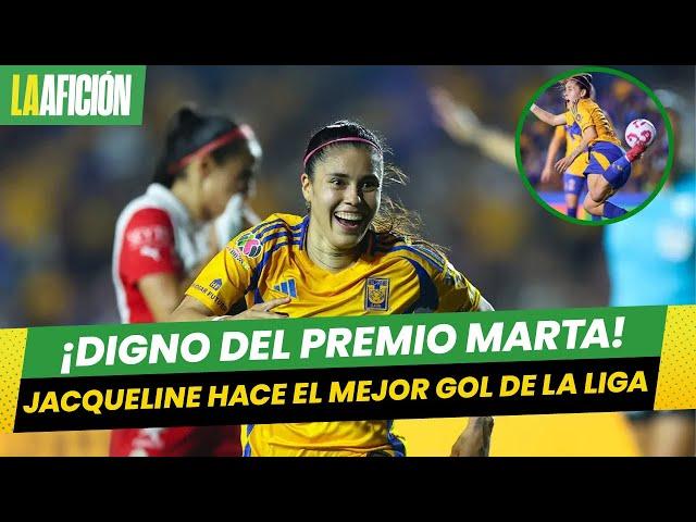 Jacqueline Ovalle hace golazo digno del Premio Marta en la victoria de Tigres sobre Chivas