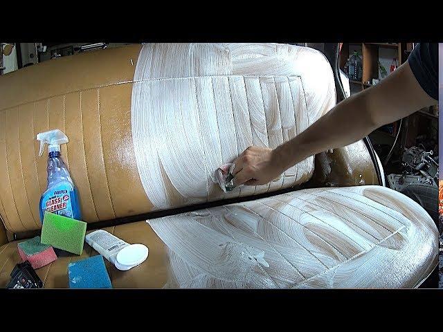 How to clean dirty CAR leather interior using GLASS cleaner