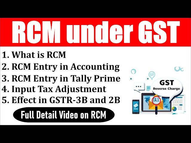 RCM in GST| RCM Entry in Tally Prime| What is RCM| Reverse Charge under GST| RCM Payment in GSTR3B