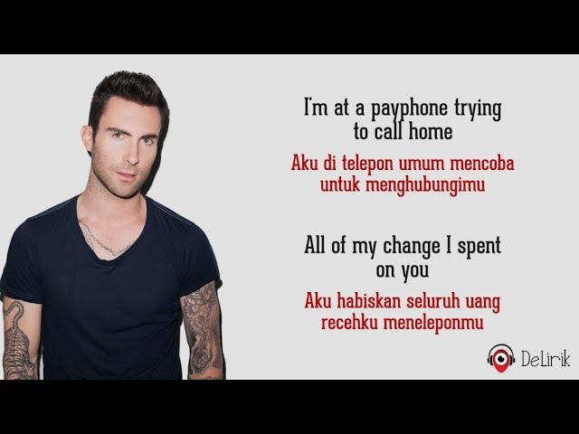 Payphone - Maroon 5 ft. Wiz Khalifa (Lyrics video dan terjemahan)