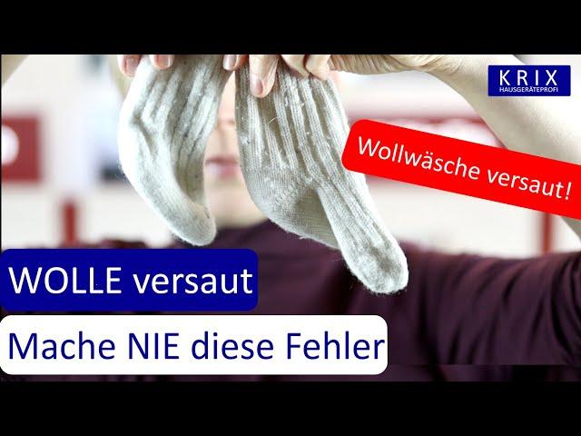 Wollwäsche richtig waschen | diese Fehler macht jeder!