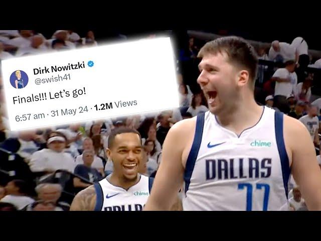 NBA PLAYERS REACT TO MAVS ELIMINATING WOLVES IN GAME 5  - LUKA WHO'S CRYING NOW TRASH TALKS FAN