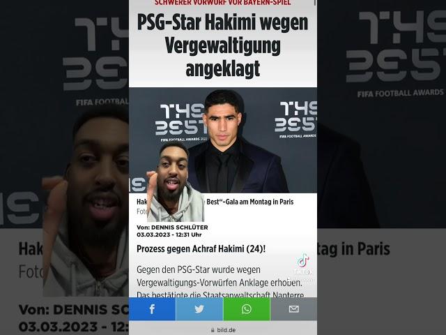 HAKIMI WIRD ANGEKLAGT WEGEN VERG****** !!! #hakimi  #fifa   #shorts